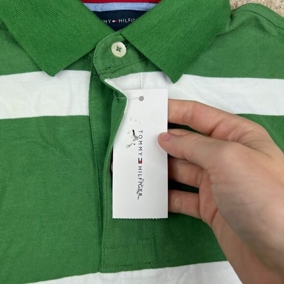 NWT Men's Tommy Hilfiger Short Sleeve Striped Classic Fit Polo Shirt Small - Picture 6 of 11